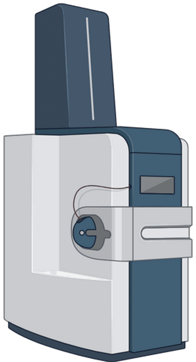 Illustration of the MALDI-MSI mass spectrometry instrument